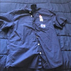 NASA button up